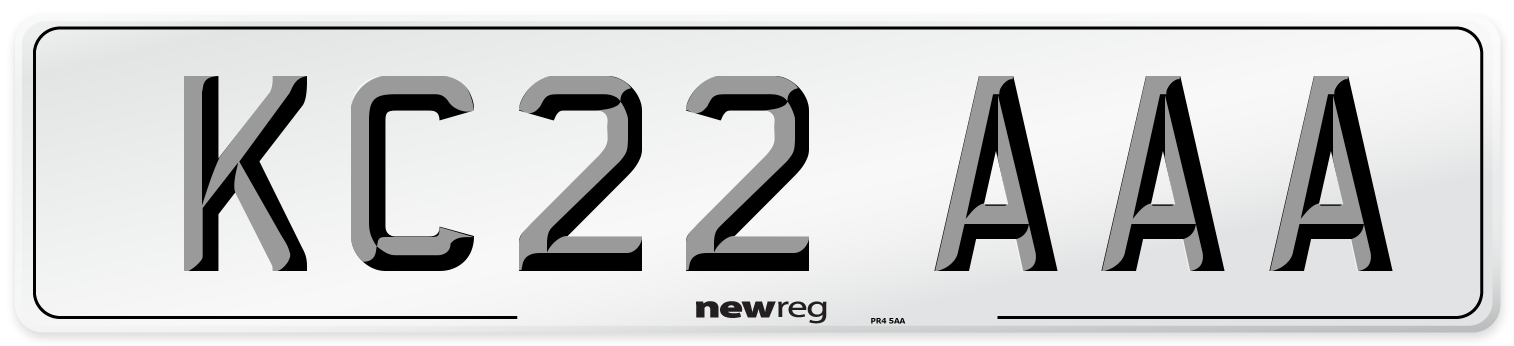 KC22 AAA Number Plate from New Reg